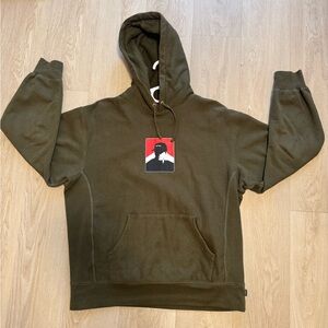 Supreme Men's Olive Green Hoodie